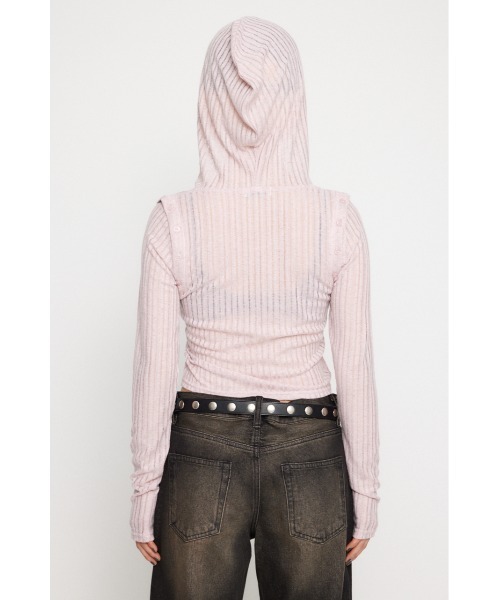 LAGUA GEM（ラグアジェム） パーカー 2WAY HOODIE トップス レディース