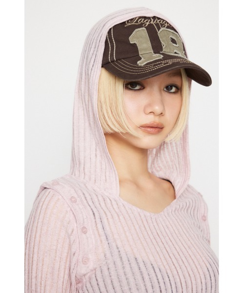 LAGUA GEM（ラグアジェム） パーカー 2WAY HOODIE トップス レディース