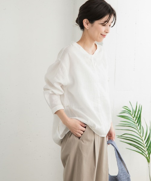 極美品✨定価１.３万❤️　ベージュ　麻　ドアーズ　リネンビッグプルオーバーシャツ 楽天市場】リネンビッグプルオーバーシャツ／アーバンリサーチ