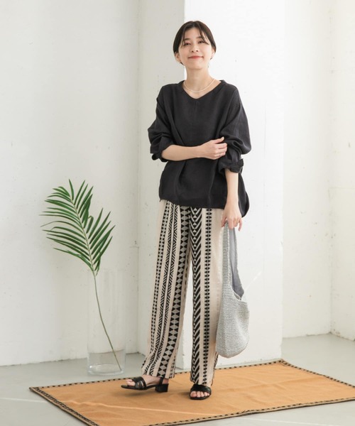 URBAN RESEARCH DOORS リネンバックタックプルオーバー 未使用 URBAN RESEARCH DOORS｜リネンバックタックプルオーバー
