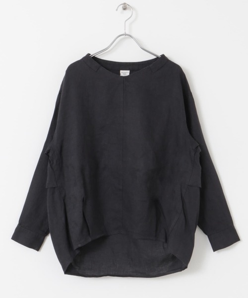 URBAN RESEARCH DOORS ブラウス シャツ リネンバックタックプル