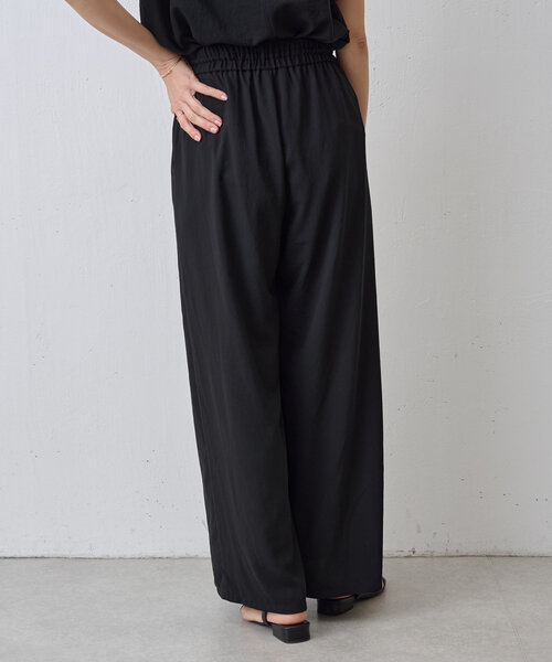 BEARDSLEY パンツ ストレッチジョーゼットパンツ レディース