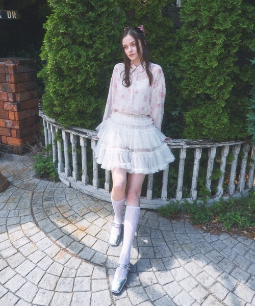 シャツ ブラウス Tシャツ トップス レディース 大きいサイズ 花柄 花 リボン 涼しげ 美シルエット 軽やか ベージュ ブラウン オフホワイト 母親 女子会 休日 魅 楽天市場】生地 花柄 大柄（トップス｜レディースファッション