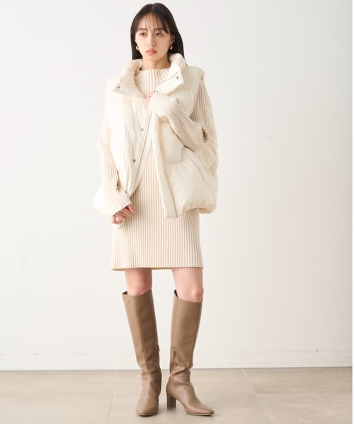 SNIDEL（スナイデル） ニットワンピース FREE ベージュ レディース