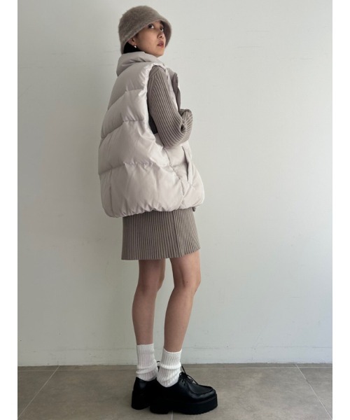 SNIDEL（スナイデル） ニットワンピース FREE ベージュ レディース