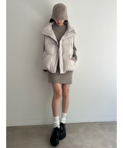 SNIDEL（スナイデル） ニットワンピース FREE ベージュ レディース