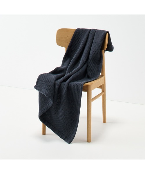 無印良品 ブランケット 綿麻 ワッフル織 ブランケット 80