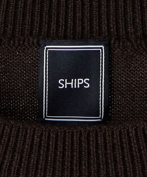 「SHIPS」 ノースリーブニット LARGE ブラウン メンズ