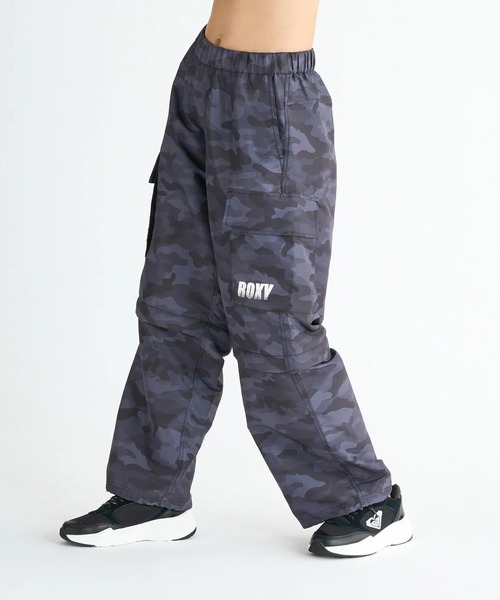 ［送料無料 ]ROXY ロキシー カーゴパンツ M  ブラックカモ 新品タグ付き ROXY（ロキシー） ワイドパンツ カーゴパンツ SHAGGY BAGGY/ロキシー