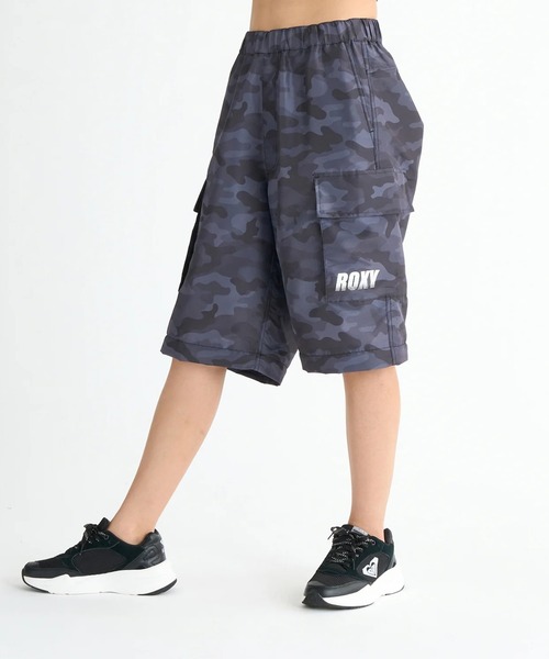 ［送料無料 ]ROXY ロキシー カーゴパンツ M  ブラックカモ 新品タグ付き ROXY（ロキシー） ワイドパンツ カーゴパンツ SHAGGY BAGGY/ロキシー
