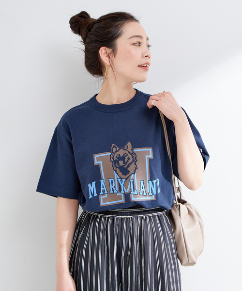 tシャツ Champion/チャンピオン 別注 スラブジャージロゴTEE レディース Champion tシャツ Champion/チャンピオン 別注 スラブジャージ