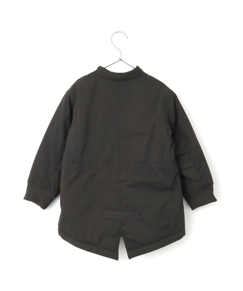 「MAKE YOUR DAY」 「KIDS」ノーカラーコート 160 カーキ キッズ_画像2