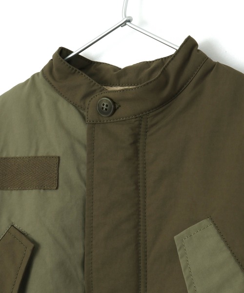 「MAKE YOUR DAY」 「KIDS」ノーカラーコート 160 カーキ キッズ_画像5