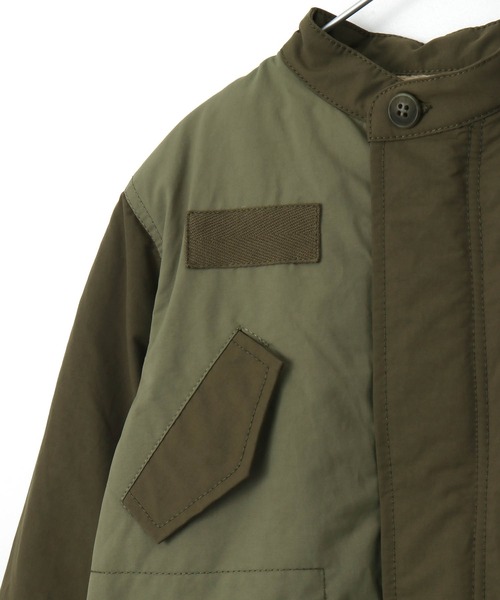 「MAKE YOUR DAY」 「KIDS」ノーカラーコート 160 カーキ キッズ_画像6