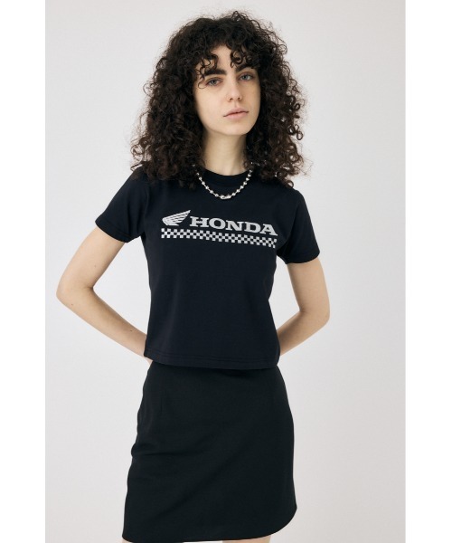 完売品新品タグ付MOUSSYHONDA RHINESTONETシャツBLK未開封 HONDA RHINESTONE Tシャツ（Tシャツ/カットソー）｜MOUSSY