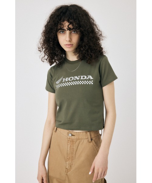 tシャツ HONDA RHINESTONE Tシャツ レディース MOUSSY tシャツ HONDA RHINESTONE Tシャツ レディース