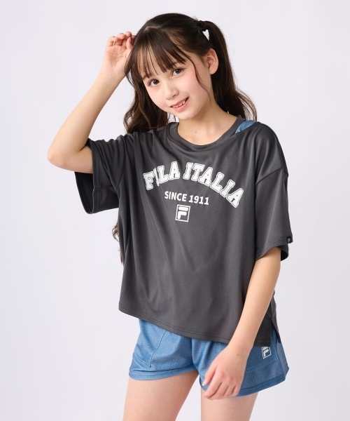 FILA 水着 「FILA/フィラ」キッズ水着3点セット 水陸両用Tシャツ