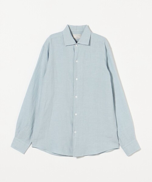UNITED ARROWS シャツ LIBECO リネン オープンカラーシャツ