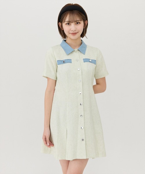 リズリサ　リズメロ　新品　タグ付き　襟付きミニワンピース LIZ LISA（リズリサ）公式通販 ガーリーファッション ｜ Tokyo