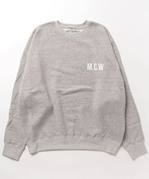 「AMERICANA」 スウェットカットソー「MICA＆DEALコラボ」 フリー グレー レディース AMERICANA 「AMERICANA」 スウェットカットソー「MICA＆DEAL