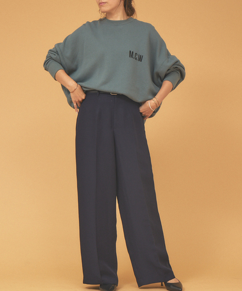 「AMERICANA」 スウェットカットソー「MICA＆DEALコラボ」 フリー グレー レディース AMERICANA 「AMERICANA」 スウェットカットソー「MICA＆DEAL