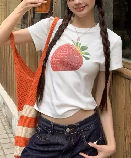 【新品・未使用】イチパーセント　ロゴフリルTシャツ 1％(イチパーセント) LIFEバックロゴTee 25M-T-36