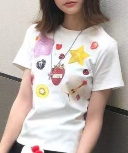 アトリエgg いちご柄パフスリーブTシャツ Amazon.co.jp: ユニセックス Tシャツ メンズ いちご柄 苺柄 イチゴ柄