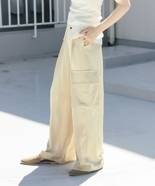 8/25終◆日本未上陸　大人気【ORR】23SS ゆったり サテン カーゴパンツ Satin belted cargo pants – 08sircus