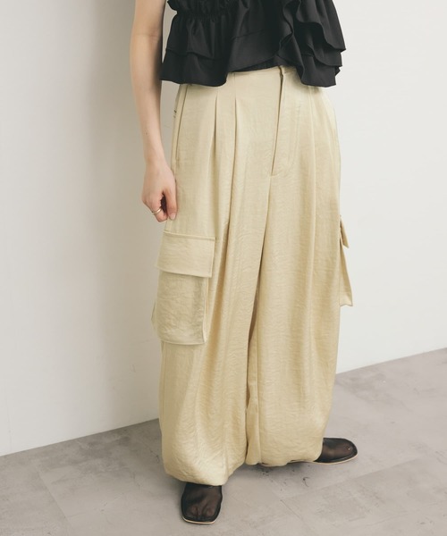 新品❤️theory❤️サテンカーゴパンツ KBF パンツ サテンカーゴパンツ レディース : ZOZOTOWN Yahoo!店