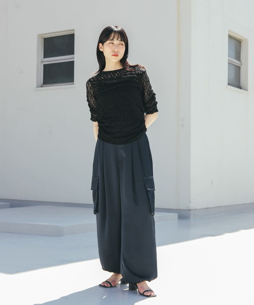 送料無料★KBF サテンカーゴパンツ BROWN 新品 KBF パンツ サテンカーゴパンツ レディース : ZOZOTOWN Yahoo!店