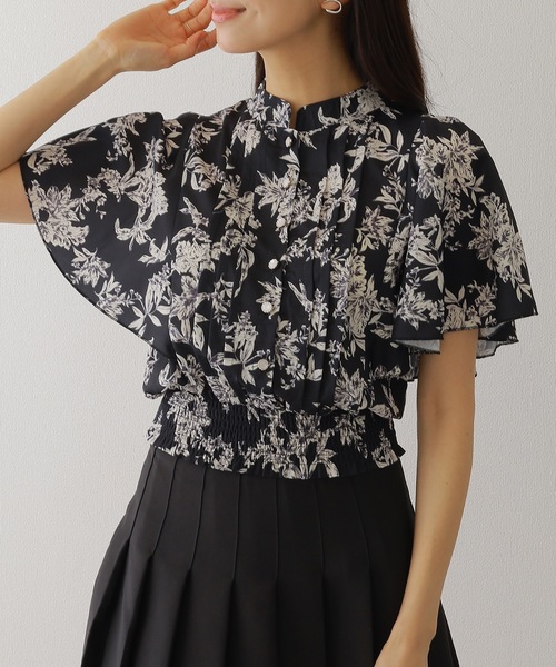 Lace Ladies（レースレディース） ブラウス シャツ 半袖 スタンド