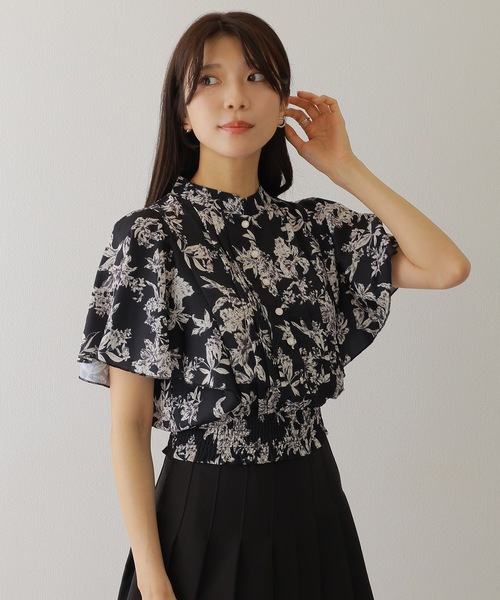 Lace Ladies（レースレディース） ブラウス シャツ 半袖 スタンド