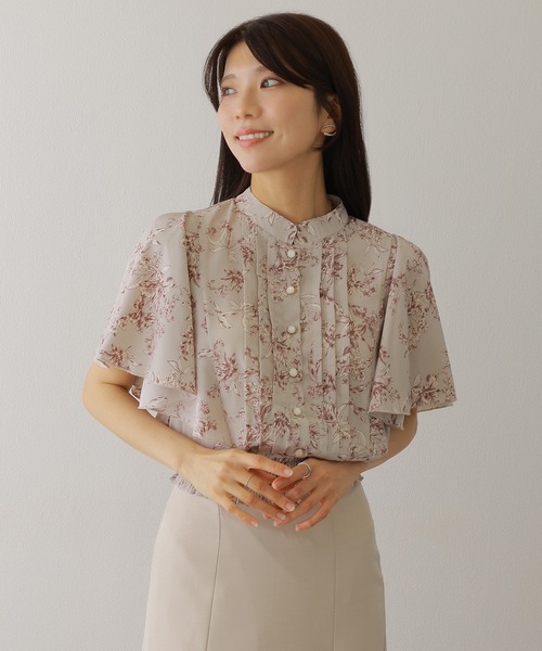 Lace Ladies（レースレディース） ブラウス シャツ 半袖 スタンド
