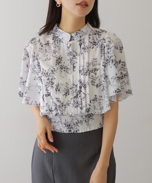 Lace Ladies（レースレディース） ブラウス シャツ 半袖 スタンド