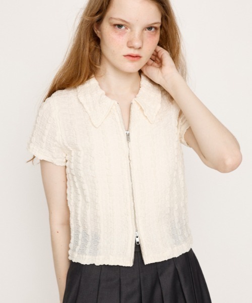 SLY トップス SLY | FRONT ZIP H／N RIB トップス (ニット ) |SHEL'TTER WEBSTORE