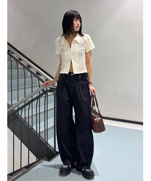 HOTLINE フロントジップ夏用ロンスプ セール】FRONT ZIP LINKING TOPS フロント ジップ リンキング