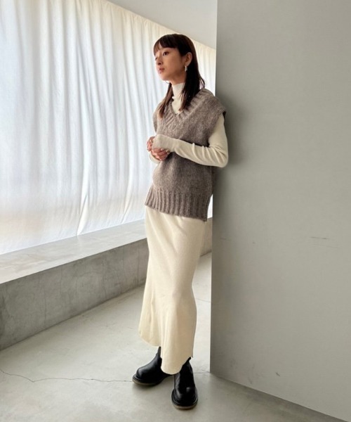 「TODAYFUL」 長袖ワンピース 36inch キナリ レディース_画像7