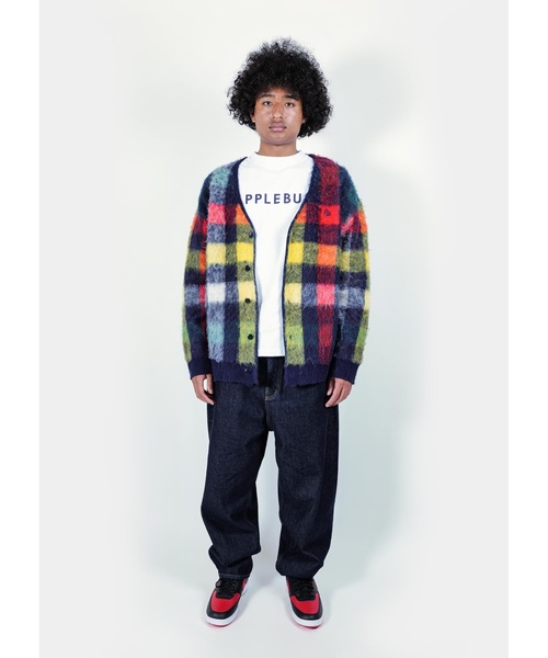APPLEBUM（アップルバム） カーディガン Check Knit Cardigan メンズ 