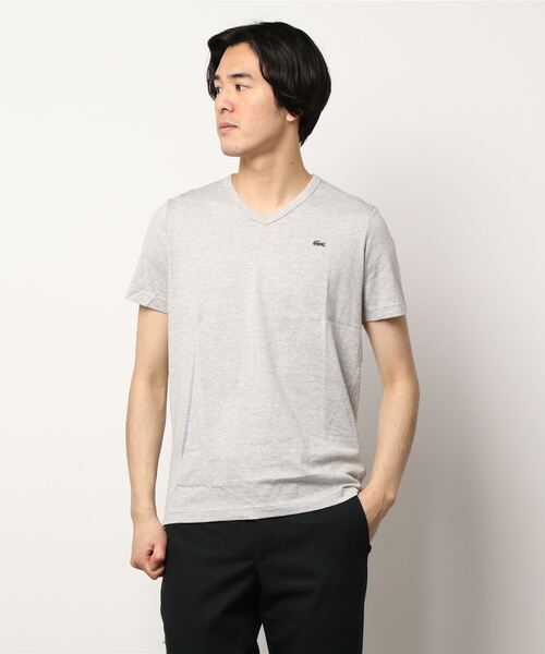 「LACOSTE」 半袖Tシャツ 4 ネイビー メンズ