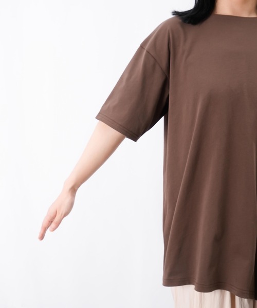 tシャツ LC/LLL アシンメトリーギャザーTシャツ/変形シルエットTシャツ レディース LADY LUCK LUCA tシャツ LC/LLL アシンメトリーギャザーTシャツ
