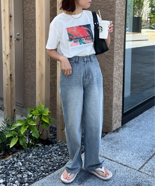 「feepur」 半袖Tシャツ MEDIUM ブラック レディース