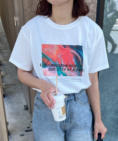 「feepur」 半袖Tシャツ MEDIUM ブラック レディース