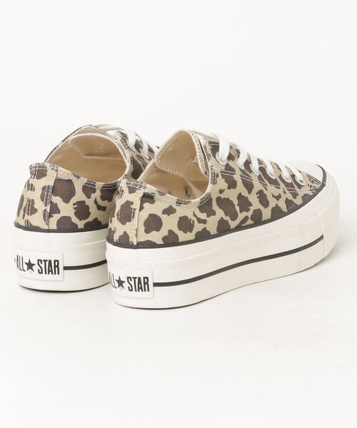 「CONVERSE」 ローカットスニーカー 24.5cm ベージュ レディース