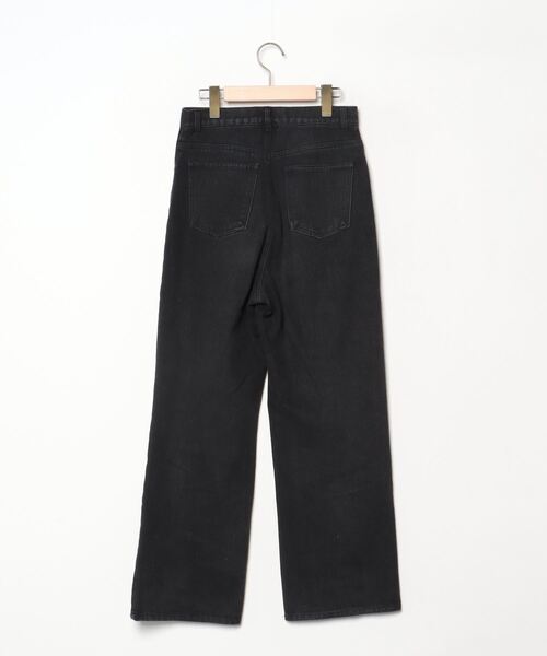 「VIVIENNE TAM」 ビジューデニムパンツ 38 ブラック レディース