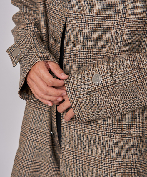 Mackintosh HUMBIE ハンビーSL ウールグレンチェックコート Mackintosh チェスターコート コート MACKINTOSH