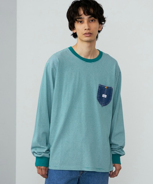 Lee（リー） tシャツ デニムポケット ロングスリーブTシャツ/長袖T