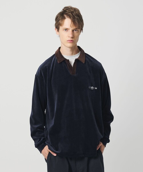 Engineered Garments CPベロア ポロシャツ S Engineered Garments CP