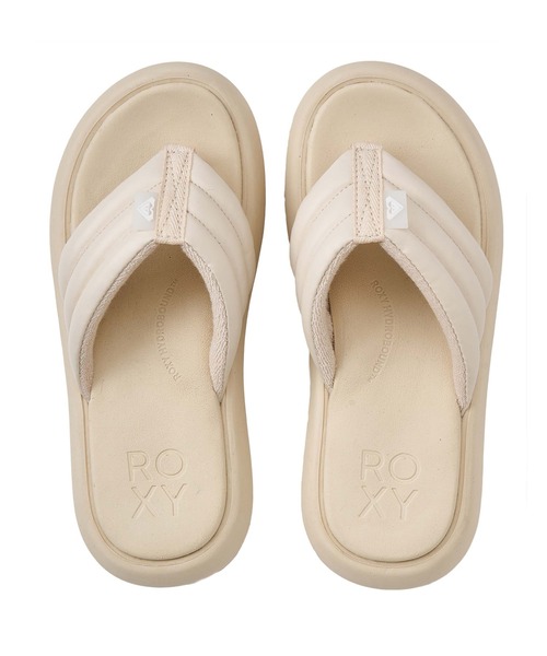 「ROXY」 フラットサンダル MEDIUM ピンク レディース_画像4