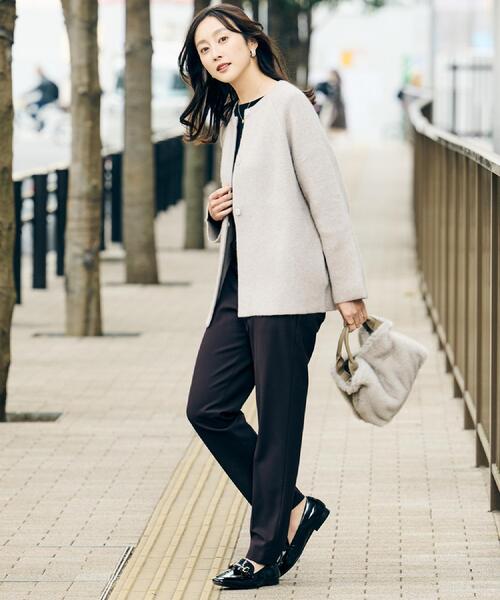 UNTITLED（アンタイトル） パンツ 「あったか素材/ストレッチ性」裏