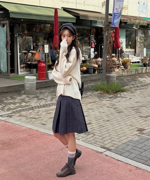 JOURNAL STANDARD クラッシックストライプ プリーツスカート journal standard L'essage（ジャーナルスタンダード レサージュ